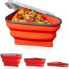 Reusable Pizza Storage Container with 5 Microwavable Serving Trays - Adjustable Pizza Slice Container to Organize & Save Space - BPA Free, Microwave,