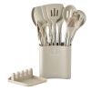 Stainless tube handle silicone insulated tail cover silicone kitchen set 12 pieces silicone spatula spoon 2021 new