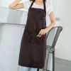 Workwear apron work new style Nordic simple thickened waterproof customized logo printed advertising work clothes