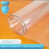 Transparent pvc soft plastic glass tablecloth; waterproof; oil proof; disposable tablecloth; tea table mat; crystal plate; Amazon