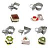 Stainless Steel Cake Cutter Bakeware Mini Fondant Mousse Mold Kitchen DIY Tool