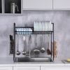 Stainless Steel Single Layer, Inner Length 90cm Kitchen Bowl Rack Shelf