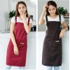 Workwear apron work new style Nordic simple thickened waterproof customized logo printed advertising work clothes