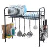 Stainless Steel Single Layer, Inner Length 90cm Kitchen Bowl Rack Shelf