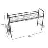 Stainless Steel Single Layer, Inner Length 90cm Kitchen Bowl Rack Shelf